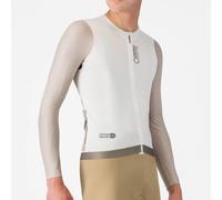 Castelli Corretto Long Sleeve Jersey White M Men M White Marfil / Black Clay