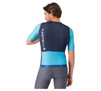 Castelli Corretto Short Sleeve Jersey Blue S Men S Belgian Blue / Blue Fiamma / White