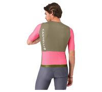 Castelli Corretto Short Sleeve Cycling Jersey Elmwood/Rosa Giro-White