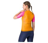 Castelli Corretto Short Sleeve Jersey Yellow,Orange M Woman