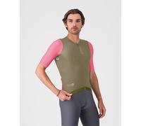 Castelli Corretto Short Sleeve Jersey Brown M Men M Brown Elmwood / Pink / White