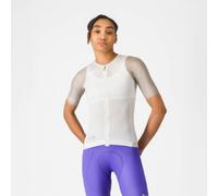 Castelli Corretto Womens Short Sleeve Cycling Jersey Ivory/Clay-Black