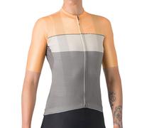 Castelli Elegante Short Sleeve Women's Jersey - SS25 - Gunmetal Grey / Silver Moon / Soft Orange / Small