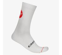 Castelli Entrata 18 Cycling Socks - SS26 - White / S/M