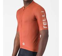 Castelli Entrata Apex Short Sleeve Jersey - SS26 - Paprika / Silver Moon / 2XLarge