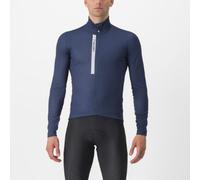 Castelli Entrata Thermal Jersey - Cycling jersey - Men's Belgian Blue / Silver Gray S