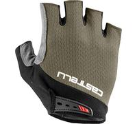 castelli Entrata V Cycling Gloves, Man, Green (Bark Green), L