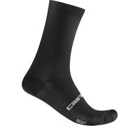 Castelli Espresso 18 Black Socks, Size S/M