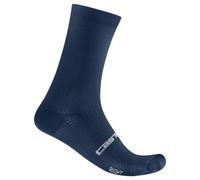 CASTELLI Men’s Espresso 18 Sock, Moisture Wicking Performance Cycling Apparel Sock for Road & Gravel Biking, Belgian Blue, Large-X-Large
