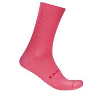 Castelli Espresso 18 Socks Fuchsia Pink - S-M