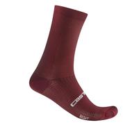 Castelli Espresso 18 Sock - SS25 - Deep Bordeaux / S/M