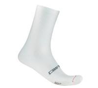CASTELLI Men’s Espresso 18 Sock, Moisture Wicking Performance Cycling Apparel Sock for Road & Gravel Biking, White, L-X-L