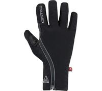 Castelli Espresso 2 Full Finger Cycling Gloves Black Waterproof Reflective Bike