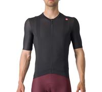 Castelli Espresso Mens Cycling Jersey Black Short Sleeve Reflective Top