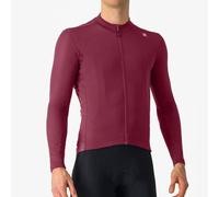Castelli Espresso Thermal Jersey - AW24 - Deep Bordeaux / Large Deep Bordeaux Large