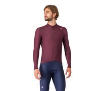 Castelli Espresso Thermal Jersey Bordeaux Red, Size L