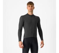 Castelli Espresso Thermal Long Sleeve Cycling Jersey Light Black