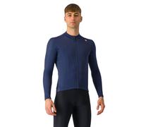 Castelli Espresso Thermal Long Sleeve Jersey Blue XL Men XL Belgian Blue / White