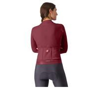Castelli Espresso Thermal Long Sleeve Jersey XL Deep Bordeaux / Persian Red
