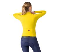 Castelli Espresso Thermal Long Sleeve Jersey Yellow XL Woman XL Yellow