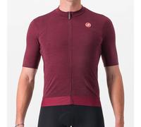 Castelli Essenza Short Sleeve Cycling Jersey - Bordeaux / Small