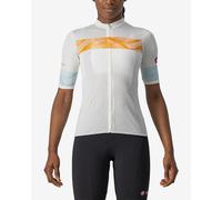 Castelli Fenice Short Sleeve Jersey White Orange Women - XL