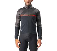 Castelli Finestre Jacket Black Light Grey Dark Grey Red, Size XXL
