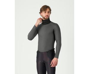 Castelli Flanders 2 High Neck Warmer Long Sleeve Base Layer Top Dark Grey - XL