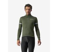 Castelli Fondo 2 Long Sleeve Jersey Dark Green Reflective Silver - M