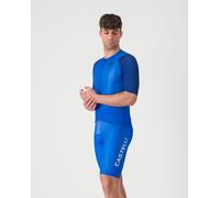 Castelli Free Aero Race S Bib Shorts Blue Italy Silver Grey - S