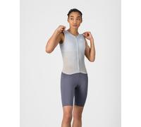 Castelli Free San Remo 3 Rosso Corsa Sleeveless Tri Suit Light Grey Smoke Grey Women - S