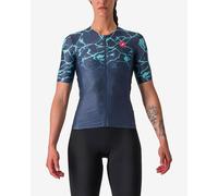 Castelli Free Speed 2 Race Top Rosso Corsa Short Sleeve Jersey Dark Blue Women - XS