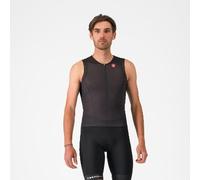 Castelli Free Speed 3 Rosso Corsa sleeveless top black - XL