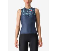 Castelli Free Tri 2 Rosso Corsa Sleeveless Top Dark Blue Women - XS