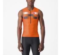 Castelli Free Tri 2 Sleeveless Top Brilliant Orange/Belgian Blue/White