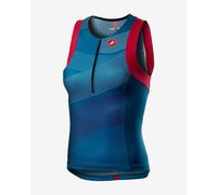 Castelli Free Sleeveless Tri Jersey Blue S Women