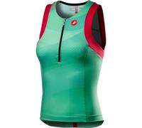 Castelli Free Women's Tri Singlet - Multicolour / Jade Green / Small