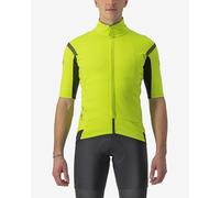 Castelli Gabba RoS 2 Rosso Corsa GORE-TEX INFINIUM™ Short Sleeve Jersey Electric Lime Green Grey - 3XL