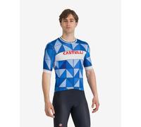 Castelli Heritage Jersey short sleeve blue white - XXL