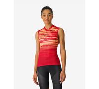 Castelli Insider 2 base layer top sleeveless intense red orange Women - L
