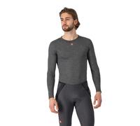 Castelli Medio Long Sleeve Base Layer Top Dark Grey - XS
