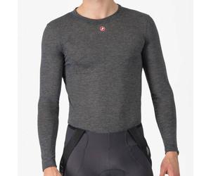 Castelli Medio Long Sleeve Base Layer - AW25 - Melange Grey / Small