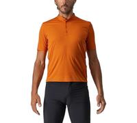 CASTELLI Men's Tech 2 Polo Technical Jersey, Orange Rust, L