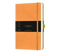 Castelli Milano AQUARELA Clementine Notebook 13x21 cm Neutral Hard Cover Colour Pastel Orange 240 Pag