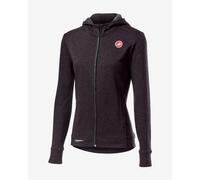 Castelli Milano Hoodie Black M Woman M Light Black
