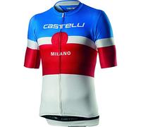 CASTELLI Milano Men's T-Shirt, Mens, tee Shirt, 4520021, White, XL