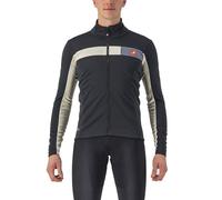 Castelli Mortirolo 6S Jacket Black Light Chalk Silver Reflex, Size XXXL