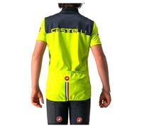 Castelli Neo Prologo Short Sleeve Jersey Green 12 Years Kids 12 Years Electric Lime / Savile Blue