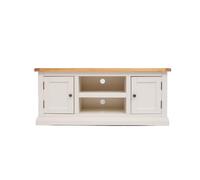 Castelli Off White 2 Door TV Cabinet Brass Knob Cabinet Bits Off White One Size