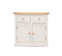 Castelli Off White 2 Drawer 2 Door Sideboard Wood Knob Cabinet Bits Off White One Size